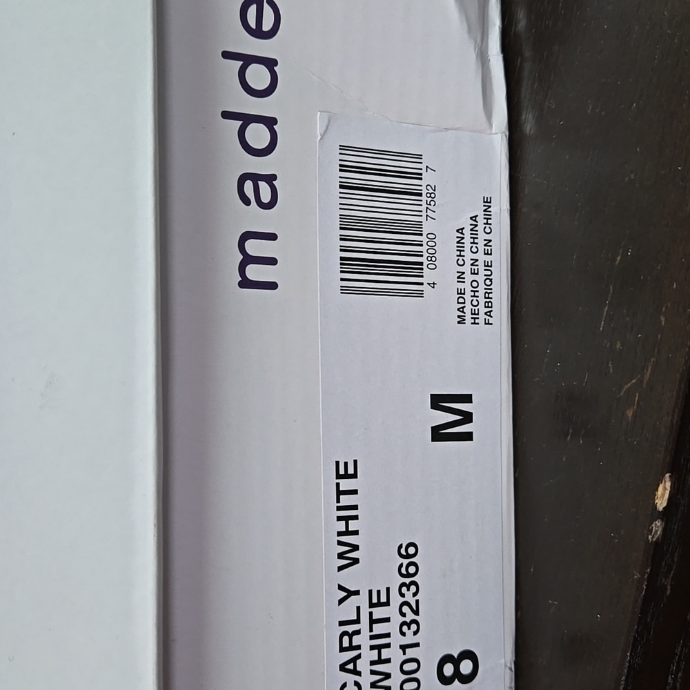 Madden Girl Carly White Espadrille 8 Women New In Box - Picture 7 of 7